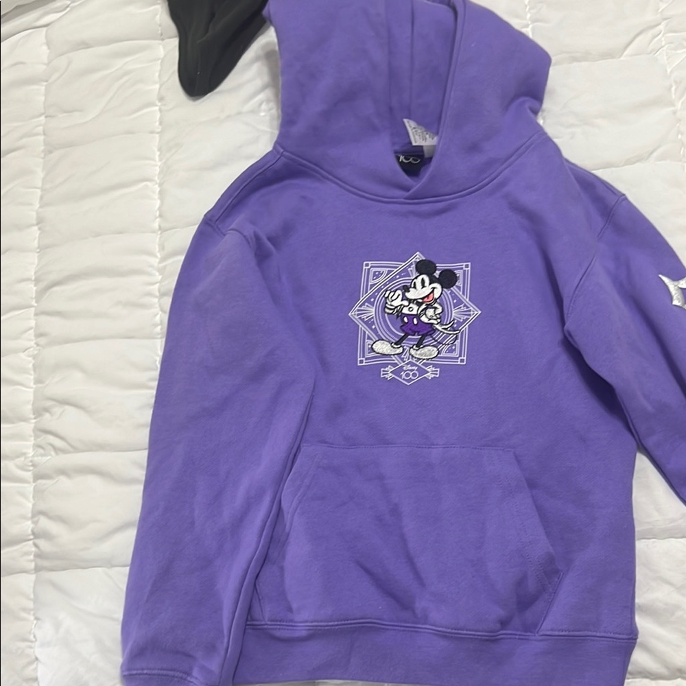 Disney Purple Hoodie with Mickey Mouse Graphic